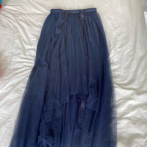 Monique Lhuillier over skirt